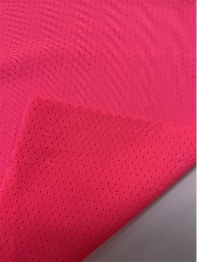 GZ-YXYF 3045# 彈力針孔  幅寬：160CM 克重：170GSM 成分：10%spandex  90%polyester  吸湿排汗 後面照
